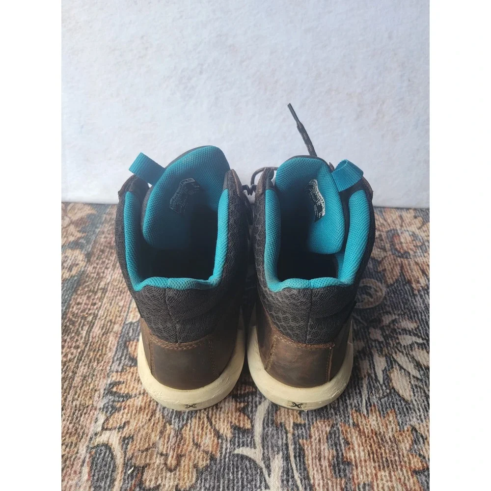 Timberland PRO Morphix Composite Safety Toe Work Boots Brown Teal TB0A63YKEIU 8M